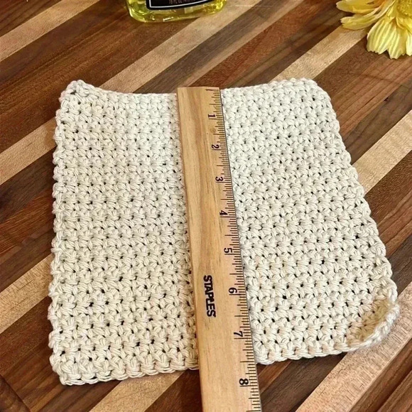 100% Cotton Handmade Washcloths - Set of 3 - Picture 8 of 12
